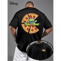 ราคา เสื้อยืด Disney Toy Story Pizza Planet สำหรับผู้ชายและผู้หญิง ลายพิซซ่าเอเลี่ยน เสื้อยืดแขนสั้นผ้าฝ้ายลำลอง ลายการ์ตูนเอ (57506514357)