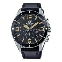 ราคา Casio Edifice Chronograph นาฬิกาข้อมือผู้ชาย สีดำ สายหนัง รุ่น EFR-553L-1B (261371025)