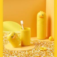 ราคา ✅สินค้าใหม่✅ กล่องเก็บแปรงสีฟัน ยาสีฟัน กล่องใส่แปรงสีฟัน ลายเป็ด แบบพกพา (20873853530)