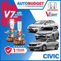 ราคา Super Bright HONDA Civic Premium LED Kereta Civic FC FD FC FB รถ LED ไฟหน้า Lampu Mentol Kereta (46154668748)