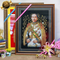ราคา กรอบรูปมงคล เสด็จพ่อ ร.5 ผ้ากำมะหยี่พิมพ์ลาย (ของที่ระลึก ของขวัญขึ้นบ้านใหม่ ของขวัญ ของมงคล กรอบรูปตกแต่งบ้าน) (13704627140)