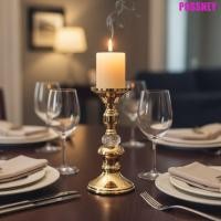 ราคา POSSNEY เชิงเทียนตั้งโต๊ะ,ขนาดต่างๆ เชิงเทียนเสาโลหะสีทองวินเทจ, ด้านล่างกันลื่นหรูหราขาตั้งเทียนสไตล์ยุโรปจัดเลี้ยง (57156592743)