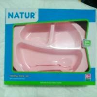 ราคา จานหลุมพร้อมช้อนส้อมNATUR(ตอนนี้เหลือสีฟ้า) (252246662)