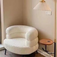 ราคา ห้องนั่งเล่นขนแกะเนื้อแกะโต๊ะเครื่องแป้งเก้าอี้เก้าอี้พักผ่อนแต่งหน้าเก้าอี้โซฟาเสื้อคลุมสีแดงขี้เกียจสุทธิห้องนอนโซฟาเดี่ยว 14รี (51505812493)