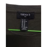 ราคา FOREVER 21 เสื้อยืดมือสองแบรนด์แท้ สีเขียวขี้ม้า อก40ยาว25.5 (3018919149)