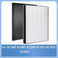 ราคา แผ่นกรองอากาศ HEPA และแผ่นกรองคาร์บอน FY2422 FY2420 แบบเปลี่ยน สําหรับ Philips AC2882 AC2887 AC2889 AC3822 AC3829 AC3824 (22682981539)
