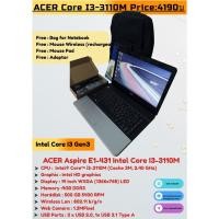 ราคา โน๊ตบุ๊คมือสอง ราคาถูก Notebook ACER Core i3 Gen3 Ram 4G HDD 500G แบตเตอรี่เก็บไฟ ของแถมใหม่4รายการ (15793137460)