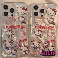 ราคา การ์ตูนหวานสวัสดีคิตตี้โบว์น้ำระลอกอ่อนนุ่ม เคสiPhone 13 11 16 15 12 14 Pro Max 7Plus 16 7 8 15 Plus XR X XS Max 7/8Plus (44113837214)