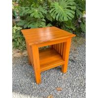 ราคา โต๊ะไม้สัก โต๊ะหัวเตียงซี่ (ขนาด 45*45*50 CM) (20495797276)