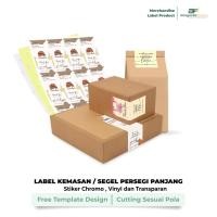 ราคา PACKAGING LABEL STICKER / RECTANGULAR SEAL STICKER (27963935384)