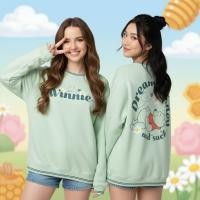 ราคา พรีออเดอร์ ✨ เสื้อแขนยาว หมีพูห์ Winnie the Pooh ลาย Dreams of Honey โทนเขียวมิ้นต์ ลายหน้า–หลัง มีหลายไซส์ (44177777091)