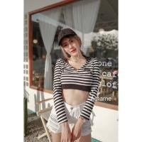 ราคา เสื้อครอปแขนยาวคอปกลายริ้วPRADAเลิศมากคร้า แขนยาว ลายริ้ว น่ารักไปได้ทุกที่จริงๆคร่า☺️ (7491667705)