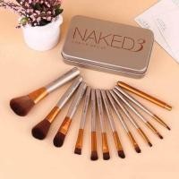 ราคา เซตแปรง NAKED3 กล่องเหล็ก 12 ชิ้น❤ (990718678)