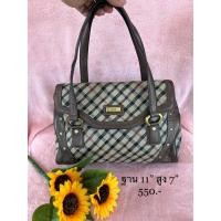 ราคา DAKS LONDON มือสอง ของแท้ ทรงหมอนถือได้ คล้องไหล่ได้ ภายในสะอาด สวย (22839524775)