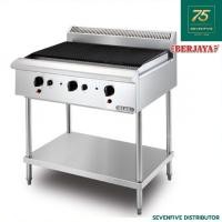 ราคา BERJAYA เตาย่างแบบหินลาวา เตาย่างแก๊ส 3หัวแก๊ส 45,000 BTU/HR BER1-CB3BFS-17 (13998862405)