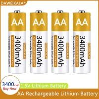 ราคา AA Battery 1.5V Li-ion AA Rechargeable Battery 3400mAh AA Lithium-ion Battery for remote control mouse small fan Electri (21093236047)