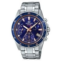 ราคา Casio Edifice นาฬิกาข้อมือผู้ชาย สายสเตนเลสสตีล รุ่น EFV-540,EFV-540D,EFV-540D-2A - สีเงิน (1396823658)