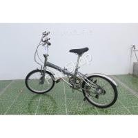 ราคา จักรยานพับได้ญี่ปุ่น - ล้อ 20 นิ้ว - มีเกียร์ - อลูมิเนียม - SAAB - สีเงิน [จักรยานมือสอง] (16075482577)