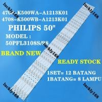 ราคา ใหม่ 12PCS 50PFL3108S/98 50put6002 50PUT6023 PHILIPS 50 INCH LED TV BACKLIGHT 50PFL3108S 50PFL3108S-98 50" PHILIPS LED BACKLIGHT 50USK2W 4D1 (46355619702)