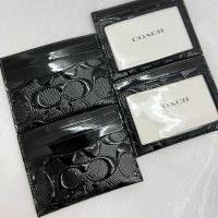 ราคา รุ่นใหม่ (หนังแก้ว)สวยนานนะคะกระเป๋าใส่บัตรสีดำ New Coach Slim ID Card Caseเคสใส่บัตรรอเช็คสต๊อกก่อ (28013215325)