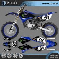 ราคา DSMTECH Graphics Motorcycle Decals Stickers kits For YAMAHA YZ85 YZ 85 2015 2016 2017 2018 2019-21 (48856563711)