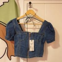 ราคา ครอปยีนส์ ซิปหน้า Size S (8016475079)