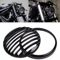 ราคา Motorbike Front Headlight Grill Cover Frame Guard For Triumph Bonneville Bobber Black 2018-2022 (53852394216)