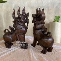 ราคา สิงห์ไม้ สิงห์ไม้แกะสลัก(สีโอ๊ค) (5994902772)