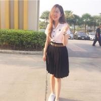 ราคา (ส่งฟรี) กระโปรงนักศึกษา ยาว16'' / 22'' (241397378)