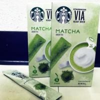 ราคา Starbucks via greentea matcha ชาเขียว สตาร์บัค มัทฉะ หมดอายุ 4/21 (1705669143)