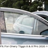 ราคา Car Side Window Rain Eyebrow Dedicated Sun Guard Cover Rainshield Fit For Chery Tiggo 8 & 8 Pro 202 (55404438978)