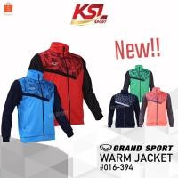 ราคา Grand sport เสื้อวอร์ม แกรนด์สปอร์ต 2025/2026 รหัส 16-394 (016394) นุ่ม ใส่สบาย ระบายอากาศ สีกรม/ฟ้า (28641318046)