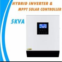 ราคา 5KVA Hybrid solar inverter 48V 220VAC Built-in MPPT 60A pure sine wave PV charger and Battery charger (2851449811)