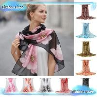 ราคา ผ้าพันคอยาวหรูหรา ผ้าชีฟอง พิมพ์ลายดอกไม้ สำหรับคลุมไหล่และกันแดด (56306075272)