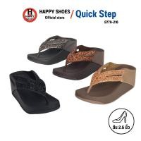 ราคา [ควิกสเต็บแท้100%ไซส์ 36-40ส้น 2.5 นิ้ว] Quick Step รุ่น P8779-216 รองเท้าทรงฟริบฟรอบ รองเท้าพื้นนุ่มเพื่อสุขภาพ (27338056322)