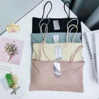 ราคา เสื้อสายเดี่ยวไร้ขอบ ทรงเกาะอก มีฟองน้ำเสริม ครึ่งตัว sister hood 1018 เนื้อผ้ามันๆ ใส่เย็นสบาย (24381483211)