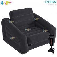 ราคา Intex เก้าอี้เป่าลม พูล-เอ๊าท์ 1.09x2.18x0.66 ม.(สีดำ) (ไม่มีที่ใส่ขวดน้ำ) รุ่น 68565 + ที่สูบลมดับเบิ้ลควิ๊ก วัน (28424111357)