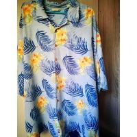 ราคา เสื้อฮาวาย ลายใบสีฟ้า ป้าย Tommy bahama (21195179538)