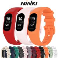 ราคา Ninki สายนาฬิกาข้อมือซิลิโคน ปรับได้ แบบเปลี่ยน สําหรับ Garmin Vivosmart 5 Garmin Vivosmart 5 (18807427800)