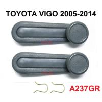 ราคา (1คู่) มือหมุนกระจก โตโยต้า วีโก้ 2005 - 2014 TOYOTA VIGO CHAMP สีเทา มือปรับกระจก ที่ปรับกระจกรถ แชมป์ (20755577461)