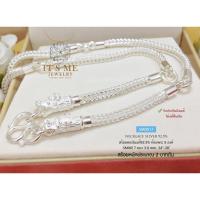 ราคา สร้อยคอเงินแท้92.5% สร้อยห้อยพระ 5 องค์ ลายสี่เสา-หัวมังกร หนัก 2 บาทตัน ยาว 24- 28 นิ้ว(งานไทย): S (29822443567)