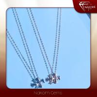 ราคา นคร เจมส์ จี้เพชรแท้ ทองคำแท้18K(ทอง75%) สร้อยคอไม้กางเขนฝังเพชร ขายได้ จำนำได้ พร้อมใบรับประกัน(มีของแถม) (13320699324)