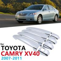 ราคา Chrome Handles Cover Trim for Toyota Camry XV40 2007 2008 2009 2010 2011 Catch Cap Car Accessories (52755620204)