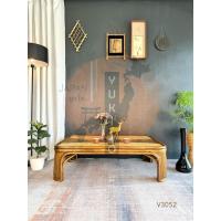 ราคา โต๊ะกลางหวาย ท็อปไม้ เฟอร์นิเจอร์ไม้หวาย ญี่ปุ่นมือสอง (28244345360)