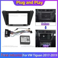 ราคา 10" Car Radio Stereo Player Frame for VW Tiguan 2017 2018 2019 Car DVD Frame Board Adapter Mount Da (45802558906)