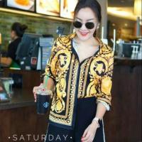 ราคา Sale! เสื้อเชิ้ตแขนยาวลายเวอซาเช่ (1541266738)