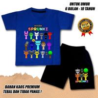ราคา KATUN BOYS SHORT SLEEVE SUITS GIRLS เสื้อยืด SPRUNKI 2 COTTON DTF CLN สีดํา (28723797422)