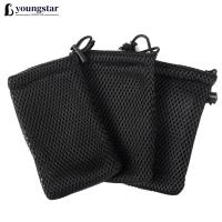ราคา FY Air Mesh Drawstring Pouch ผลิตภัณฑ์ดิจิตอลกระเป๋าของขวัญโปรโมชั่นสีดําแต่งหน้าฟองน้ํากระเป๋า J6S1 (40301063072)