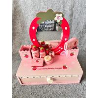 ราคา Mother Garden ชุดโต๊ะเครื่องแป้งสีแดงชมพู (25518459808)