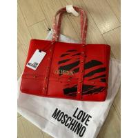 ราคา กระเป๋า ❤️ LOVE MOSCHINO ❤️Red Heart Studded Shoulder Bag (23159191690)